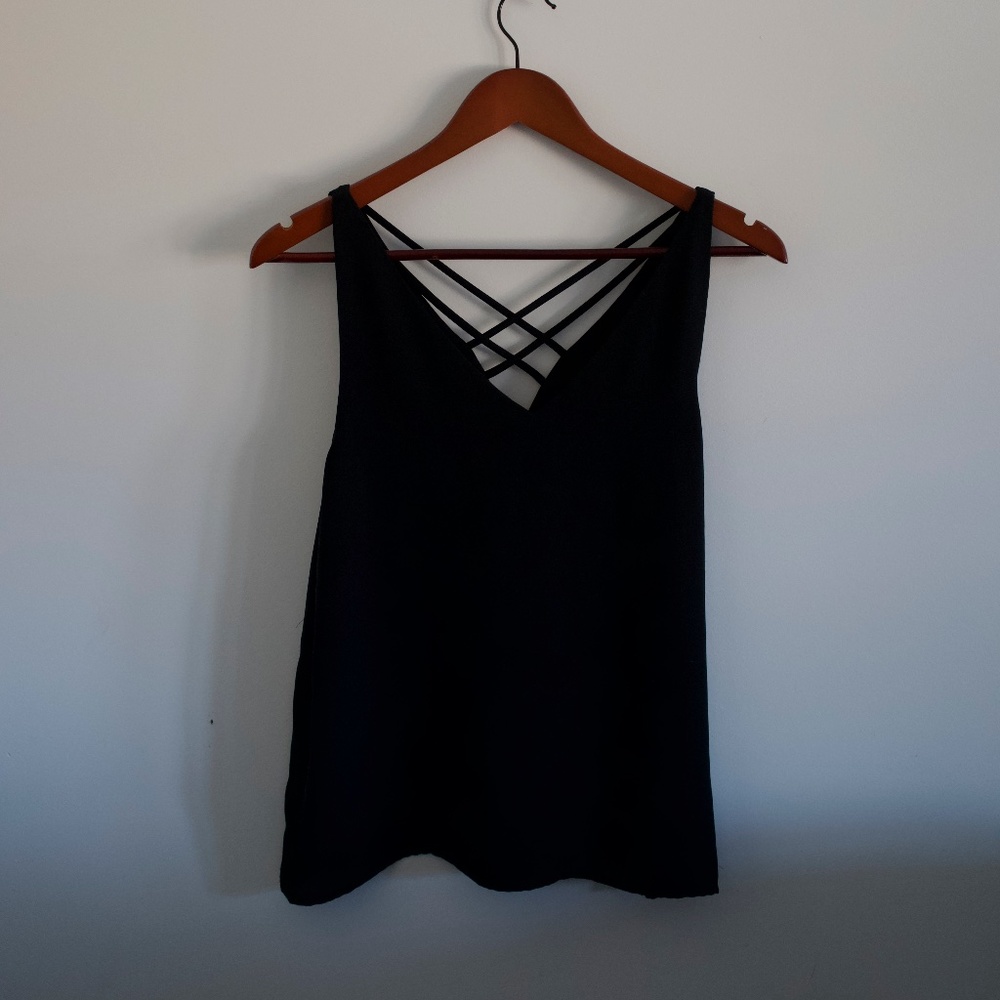 Express Black Chiffon Cami. Size S.